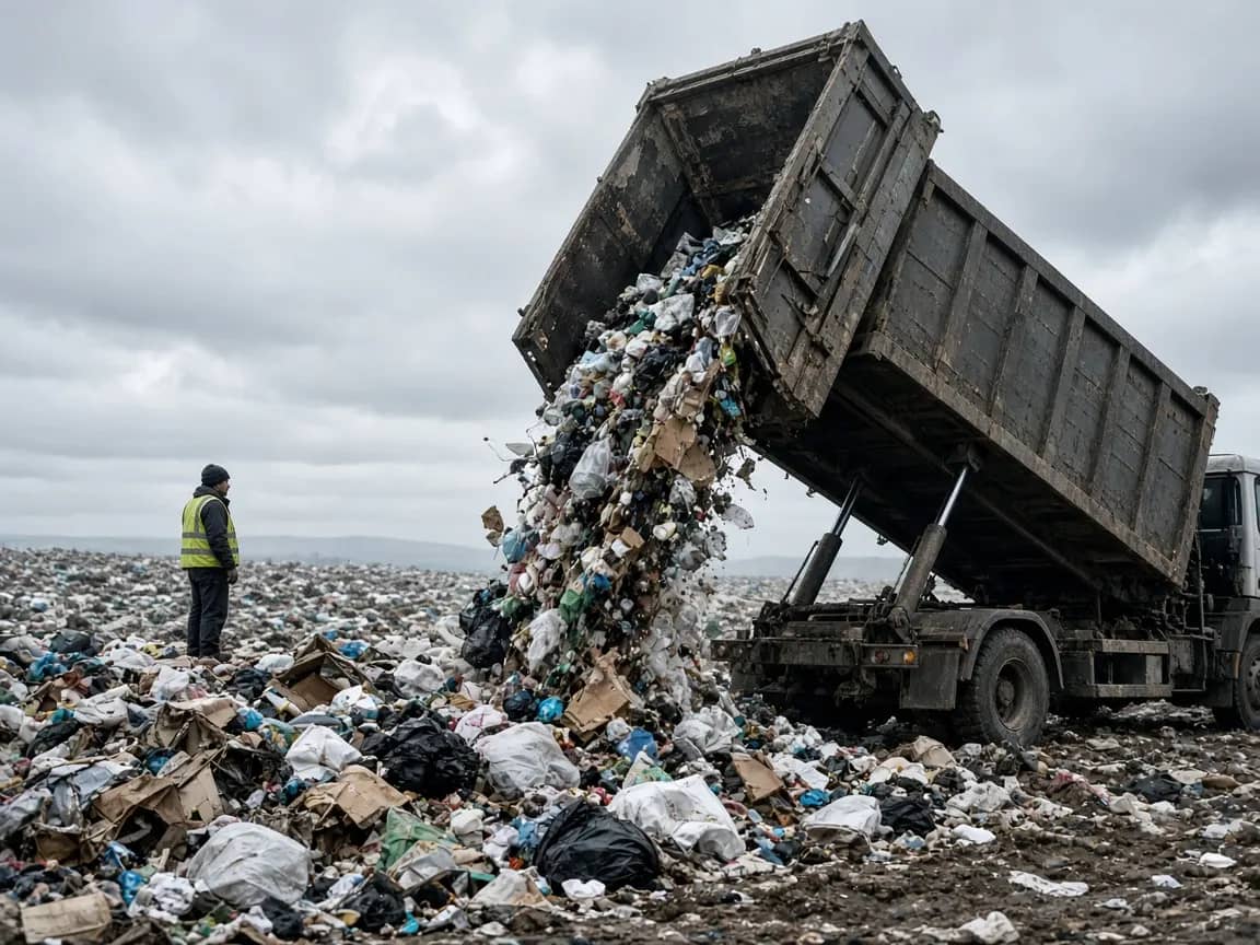 Вывоз мусора на полигон
